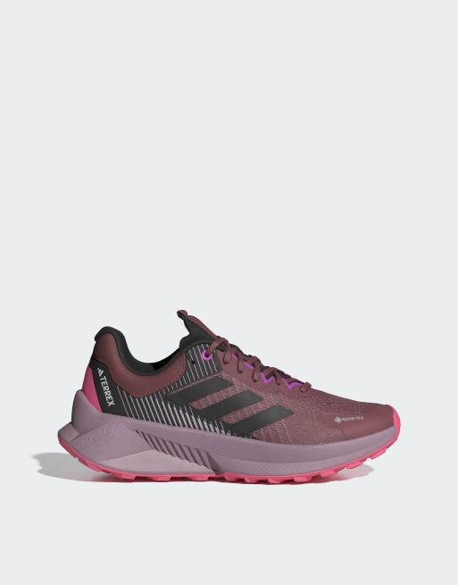 adidas Terrex – Soulstride Flow Gore-Tex – Bordowe buty sportowe