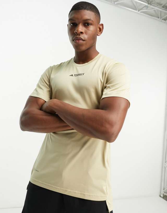 adidas Terrex T-shirt in beige