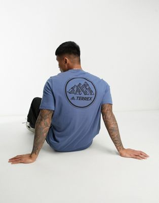adidas Terrex t-shirt in blue