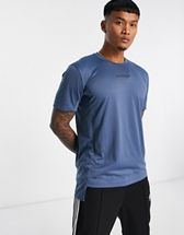 adidas Running Own The Run t-shirt in blue | ASOS