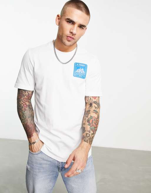 adidas - Terrex - T-shirt met logopatch in wit