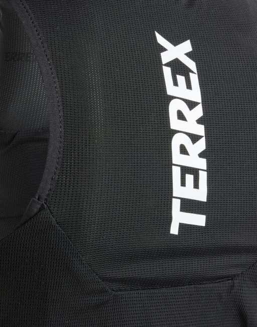 adidas - Terrex Techrock - Veste de running sans manches 5 L - Noir, blanc et orange impact, 3 de 3