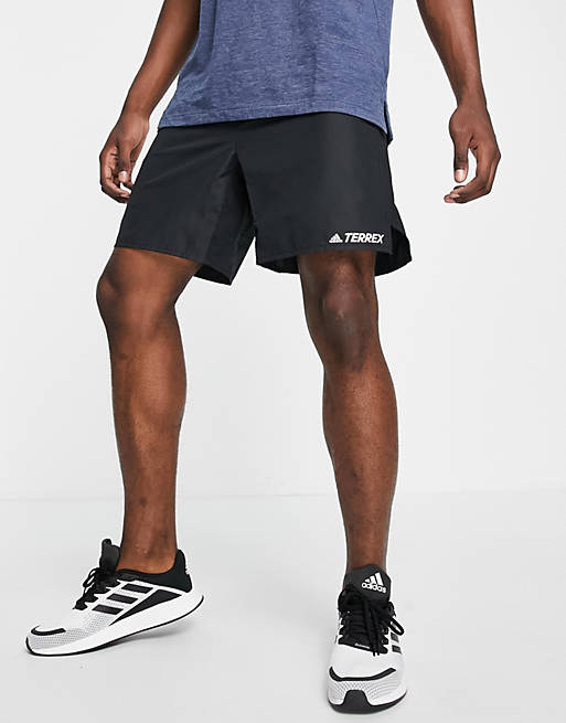  Adidas Terrex trail shorts in black 