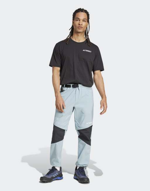 adidas – Terrex Utilitas – Grå och svarta vandringsbyxor med avtagbara ben