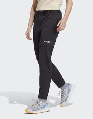 adidas - Terrex Utilitas - Wanderhose in Schwarz mit abnehmbarem Beinteil