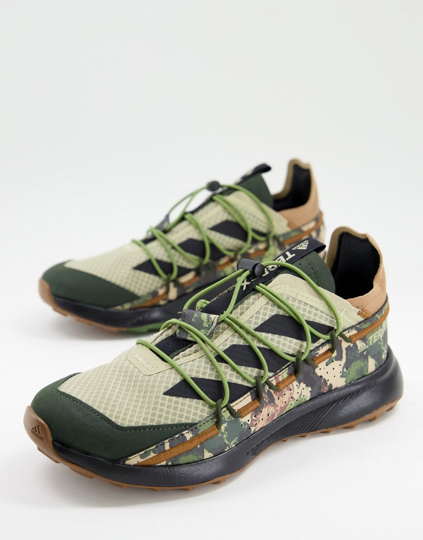 Adidas Terrex Voyager 21 trainers in green camo print