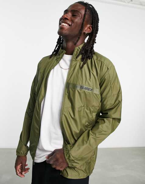 Khaki green adidas jacket sale