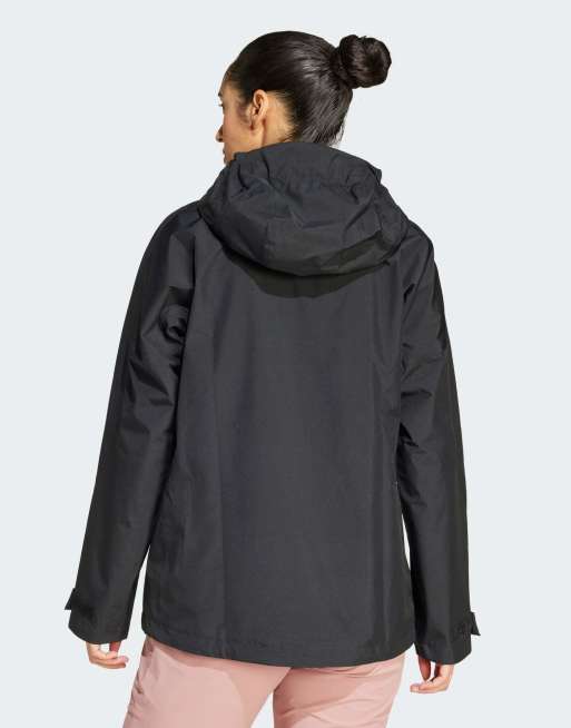 adidas – Terrex Xperior 2L GORE-TEX – Czarna sportowa kurtka, 3 z 4