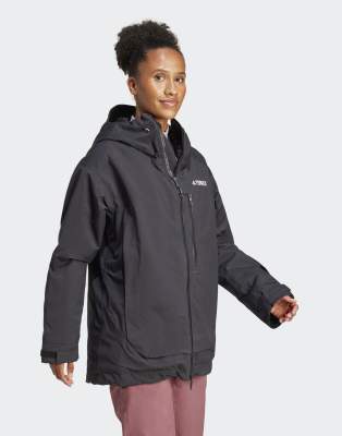 adidas Terrex - xperior 2l - Isolierte Rain. Rdy-Jacke in Schwarz/Schwarz