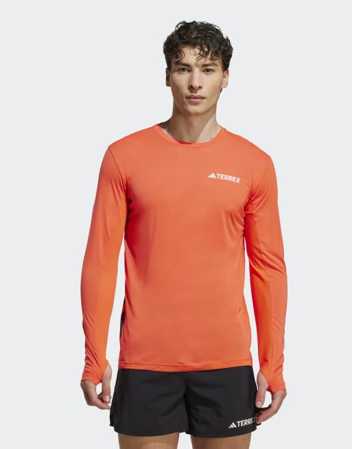 adidas Terrex - Xperior Climacool+ - Maglietta a maniche lunghe arancione semi impact