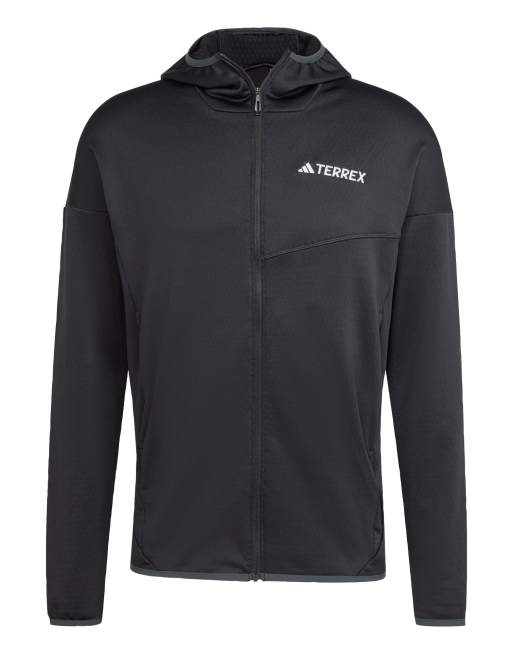 adidas Terrex - Xperior Climawarm - Giacca leggera in pile nera con cappuccio, 3 di 4