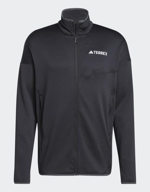 adidas – Terrex – Xperior – Climawarm – Svart jacka i tunn fleece, 3 av 4