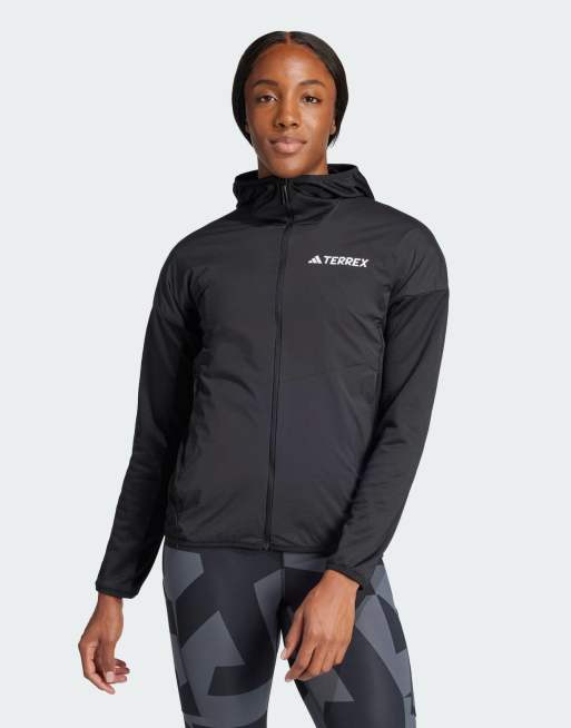 adidas - Terrex Xperior Climawarm+ - Windjack van lichte fleece met capuchon in zwart, 3 van 4