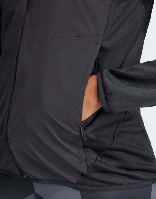 adidas - Terrex Xperior Climawarm+ - Windjack van lichte fleece met capuchon in zwart, 4 van 4