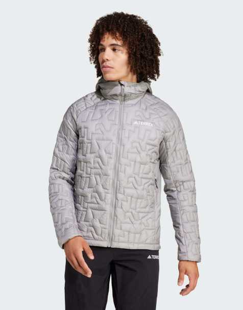adidas - Terrex Xperior - Koksgrå jakke i løstsiddende pasform med hætte og primaloft-isolation - view 1