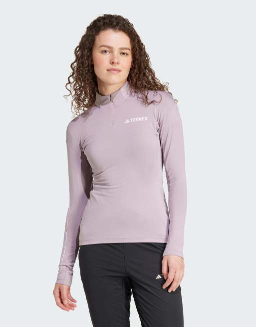 adidas Terrex - Xperior - Maglietta a maniche lunghe color preloved fig