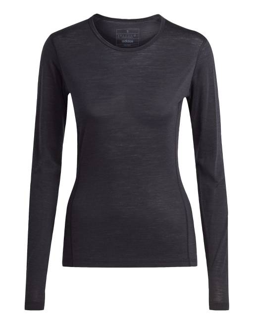 adidas - Terrex Xperior Merino 150 - T-shirt a maniche lunghe base layer nera, 4 di 4