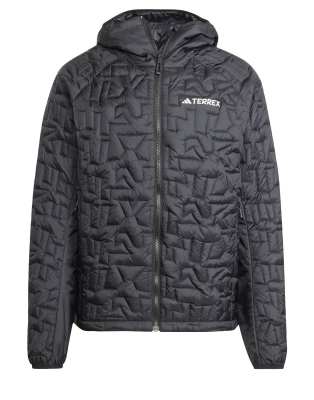 Terrex Xperior Primaloft - Isolierte Kapuzenjacke in Schwarz mit lockerer Füllung Schwarz L
