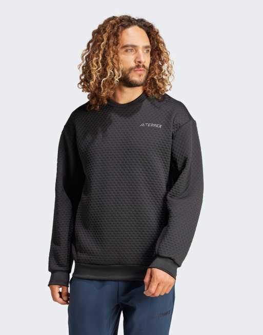 adidas Terrex – xploric – Sweatshirt in Schwarz mit Rundhalsausschnitt