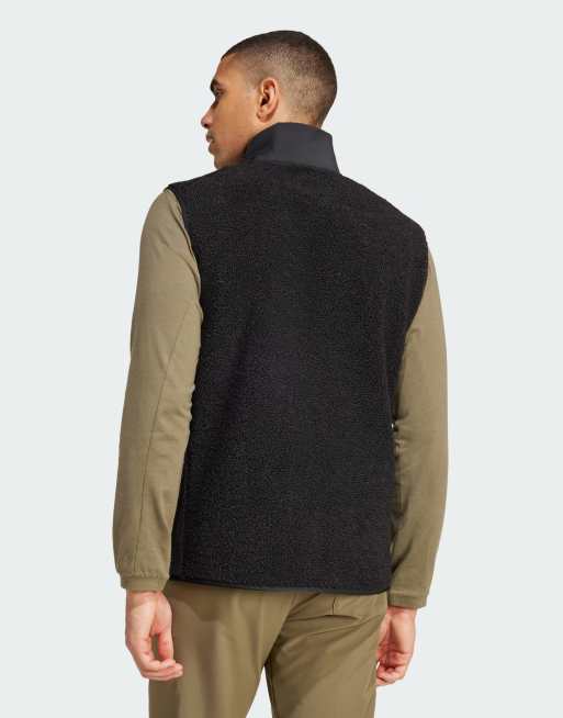adidas – Terrex Xploric – Weste aus hochflorigem Fleece in Schwarz, 4 von 4
