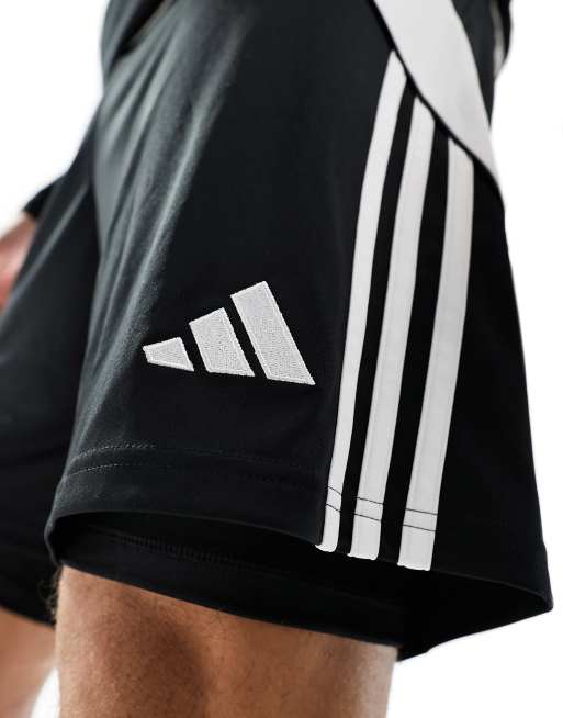 adidas Tiro 24 2 in 1 trainingsshort in zwart ASOS