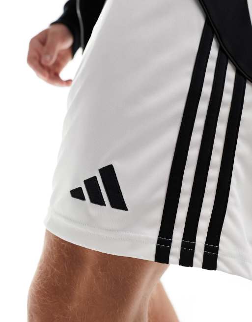 Pantaloncini adidas bianchi con strisce nere deals