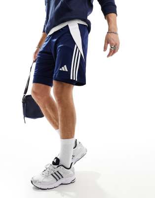 adidas Tiro 24 Training 2-in-1 Short in Blue - ASOS Price Checker