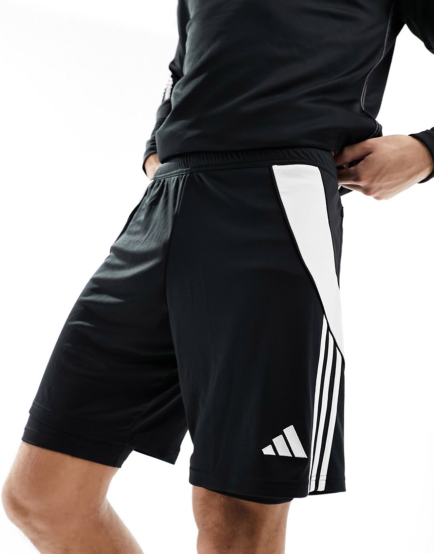 adidas Tiro 24 Training 2-in-1 shorts in black