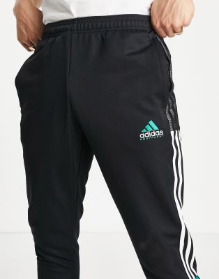 adidas black green stripes