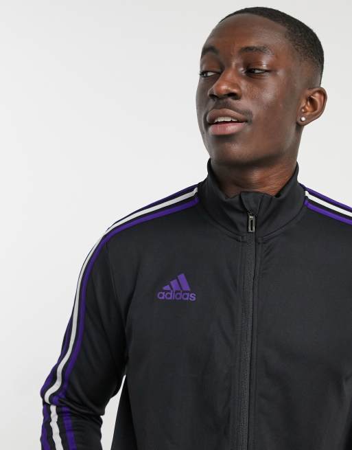 Adidas sportive track jacket dark cheap purple