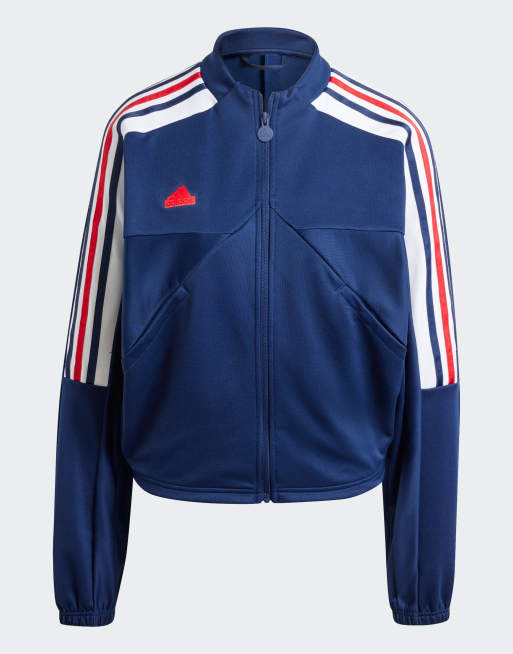 adidas - Tiro - Trainingsjack met afgesneden 3-stripes in team marineblauw 2 / wit, 4 van 4
