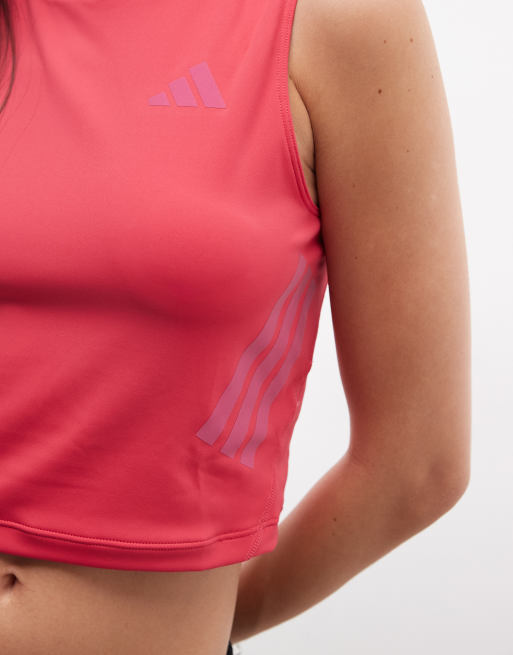 adidas - top corto de running rosa adi365, 2 de 4