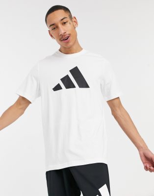 white adidas training top