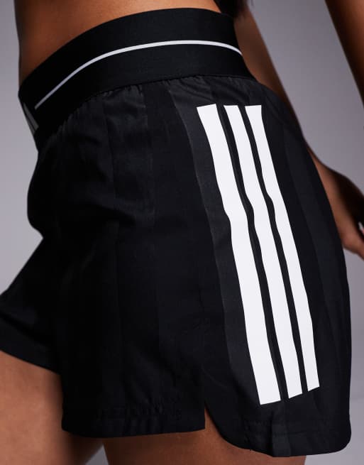 adidas Training 3 inch shorts in black, 4 of 5