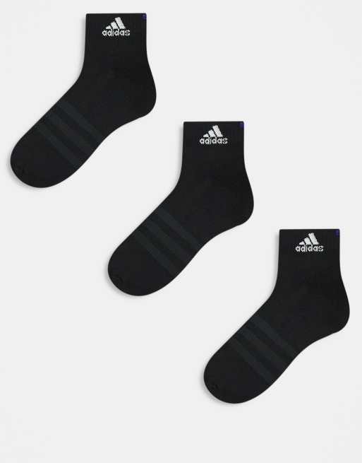 Adidas black ankle socks best sale