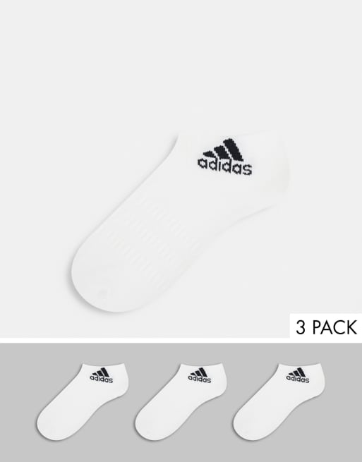 adidas Training 3 pack ankle socks in white ASOS