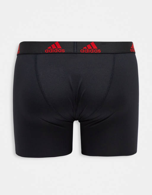 adidas Sportswear 3 PACK - Briefs - black/bordeaux/red/black