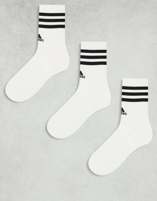 adidas Athletic Cushioned Low-Cut Socks 6 Pairs XL - White, Men's Training