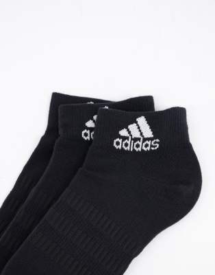 black adidas trainer socks