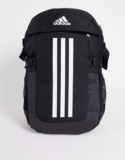 adidas Training 3 Stripe backpack in black