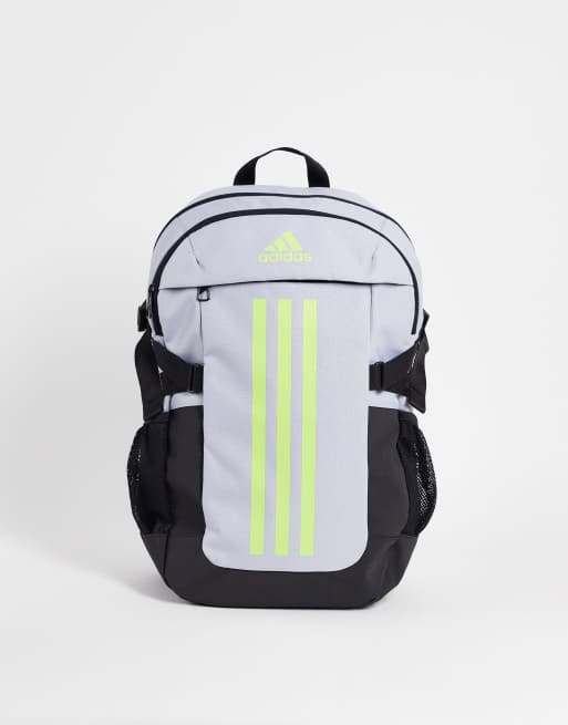 adidas Training 3 Stripe backpack in grey