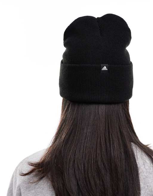 adidas Training 3 stripe beanie in black | ASOS