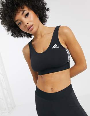 adidas 3 stripe bra