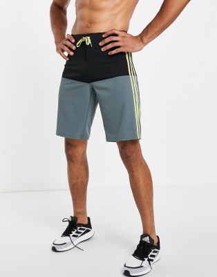 Adidas colour block store swim shorts