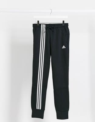 adidas joggers black stripes