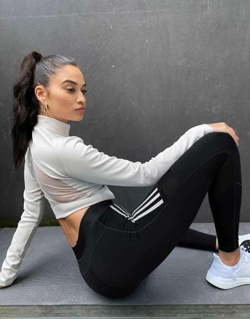 adidas 3-Stripes Zwemlegging - zwart