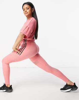 adidas training 3 stripe leggings