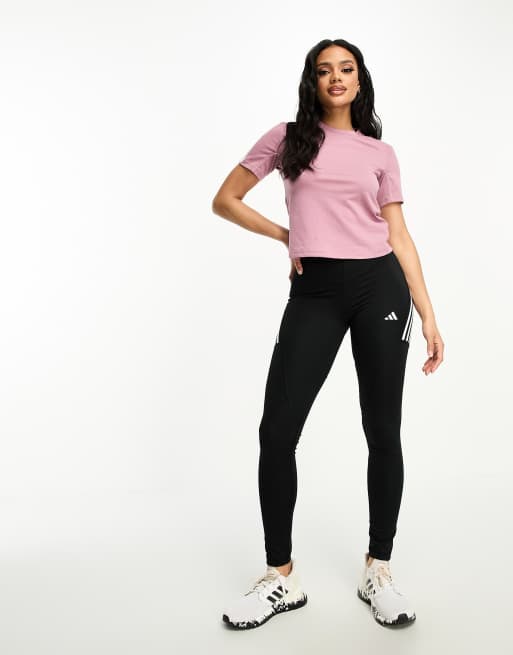 Pink adidas leggings outlet and shirt