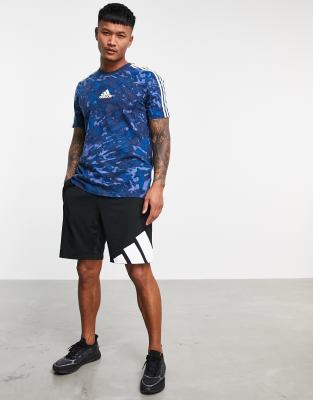 blue tie dye adidas shirt