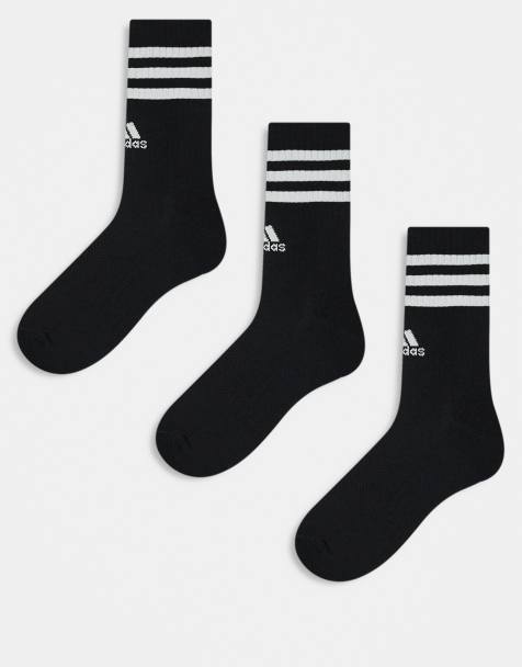 adidas Training – 3er-Pack Socken in Schwarz mit den drei Streifen - view 1